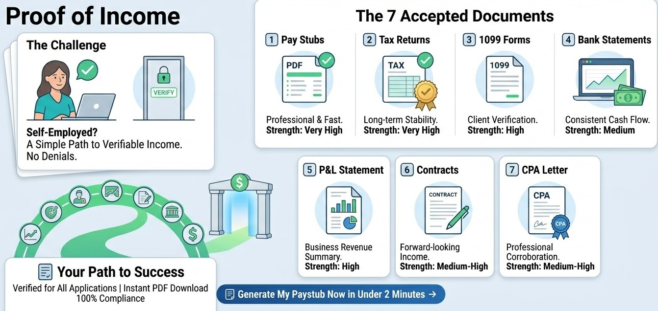 Self employed proof of income
